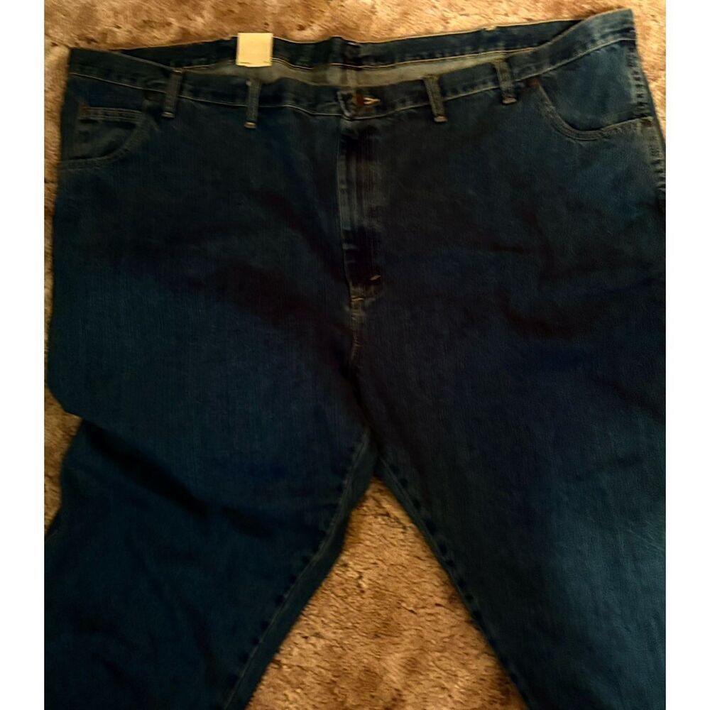 NEW Wrangler Rugged‎ Wear Men's Blue Denim Jeans Size 54x32